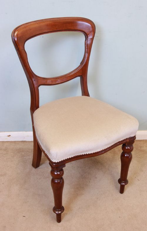 fig 1. Set Four Victorian Mahogany Dining Chairs