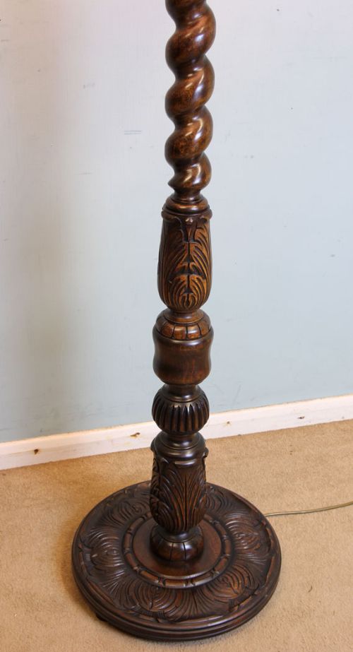 fig 1. Antique Carved Standard Lamp