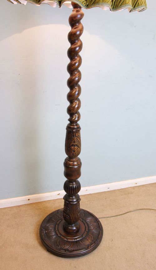fig 2. Antique Carved Standard Lamp