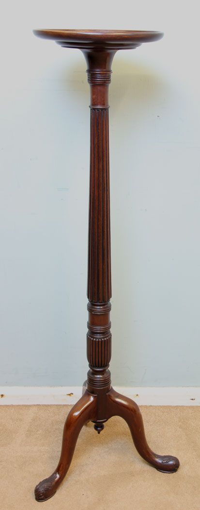 Antique Mahogany Torchere / Plant Stand