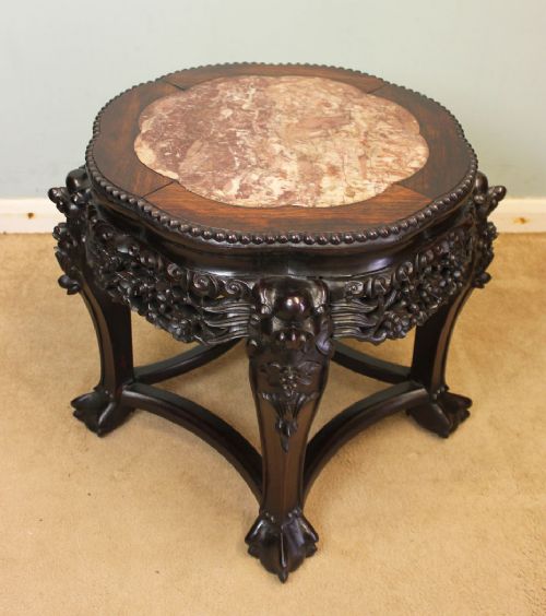 Antique Hardwood Stand / Coffee Table / Plant Stand,