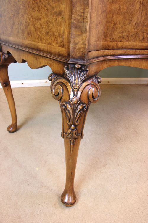 fig 1. Quality Burr Walnut Sideboard Dresser, Hille London