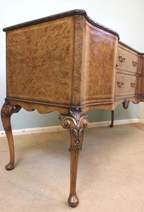 fig 2. Quality Burr Walnut Sideboard Dresser, Hille London