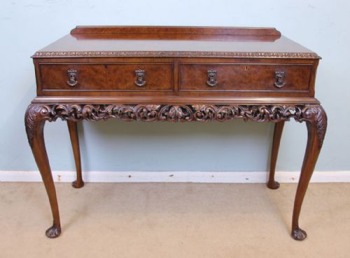 Antique Burr Walnut Side Table / Server