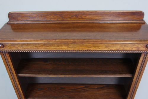 fig 1. Antique Oak Open Bookcase