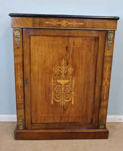 Antique Walnut Pier Cabinet / Cupboard