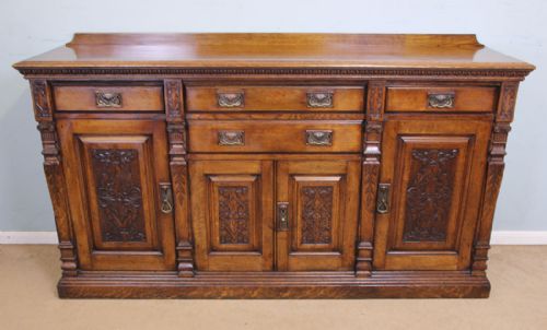 Victorian Oak Sideboard / Dresser Base