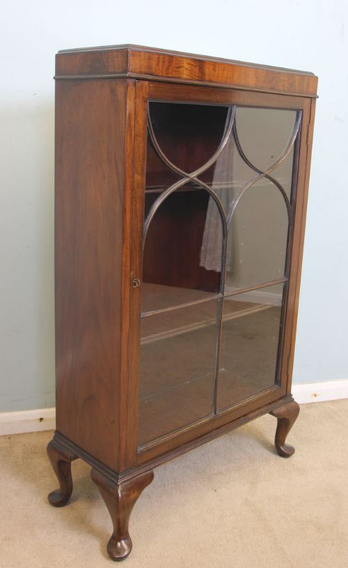 Small Mahogany Glazed Bookcase / Display Cabinet