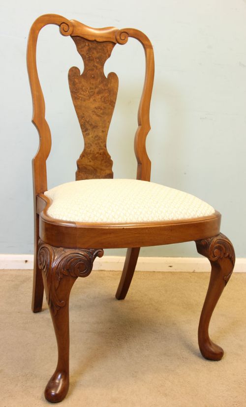 fig 3. Set Six Queen Anne Style Dining Chairs