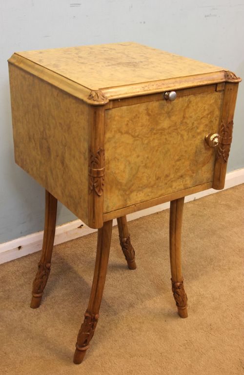 fig 1. Pair Art Deco Style Bedside Cabinets by Hille London