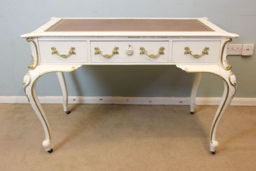 Antique Edwardian Painted Writing Table / Desk