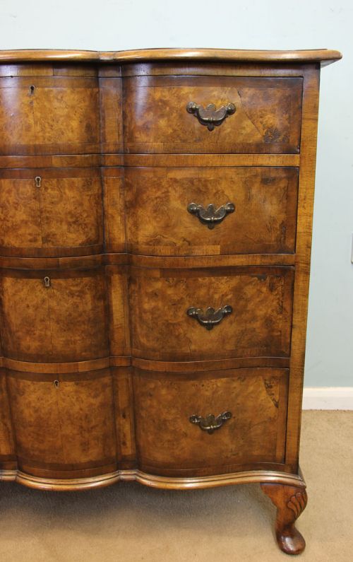 fig 2. Antique Burr Walnut Chest of Drawers