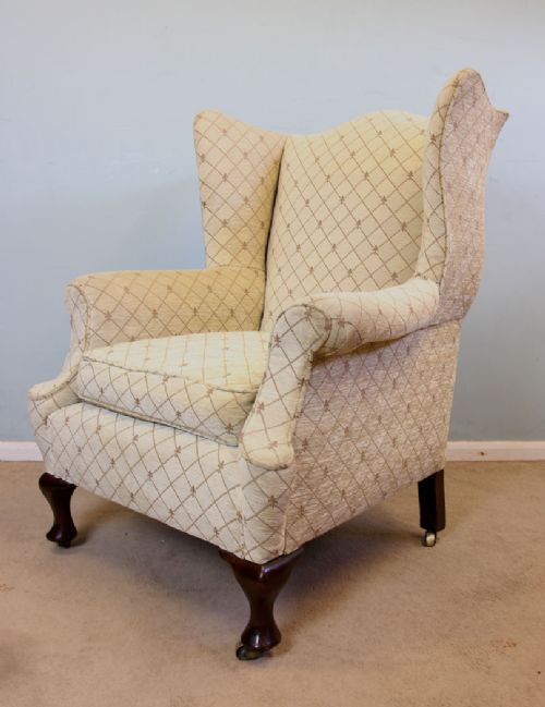 Antique Wing Back Armchair