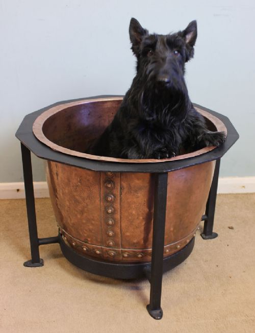 Victorian Copper Log / Coal Bin