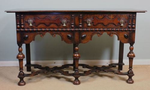 fig 1. Antique Oak Side Table