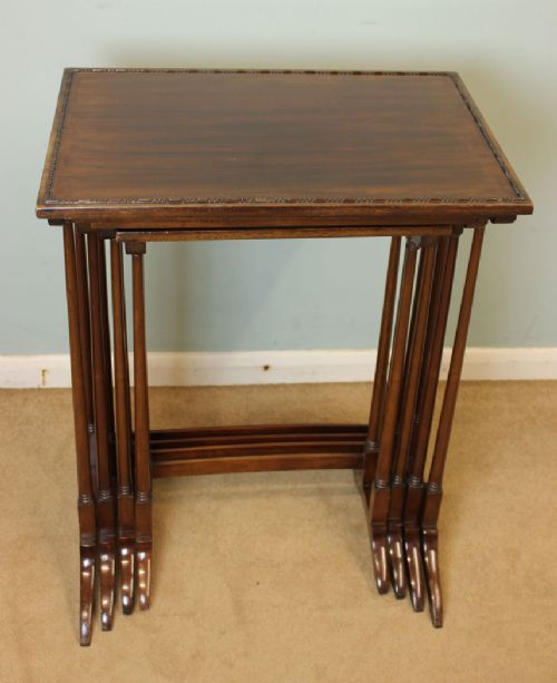 fig 2. Antique Nest of Mahogany Tables