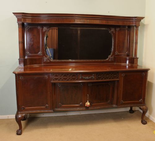 Quality Mahogany Mirror Back Sideboard Server