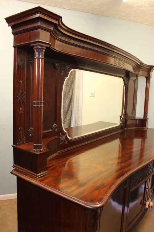 fig 2. Quality Mahogany Mirror Back Sideboard Server