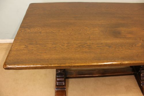fig 2. Antique Oak Refectory Farmhouse Kitchen Dining Table