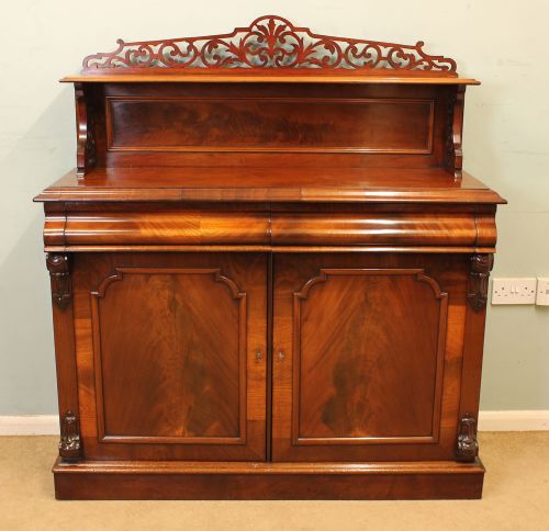 fig 2. Antique Victorian Mahogany Chiffonier Sideboard