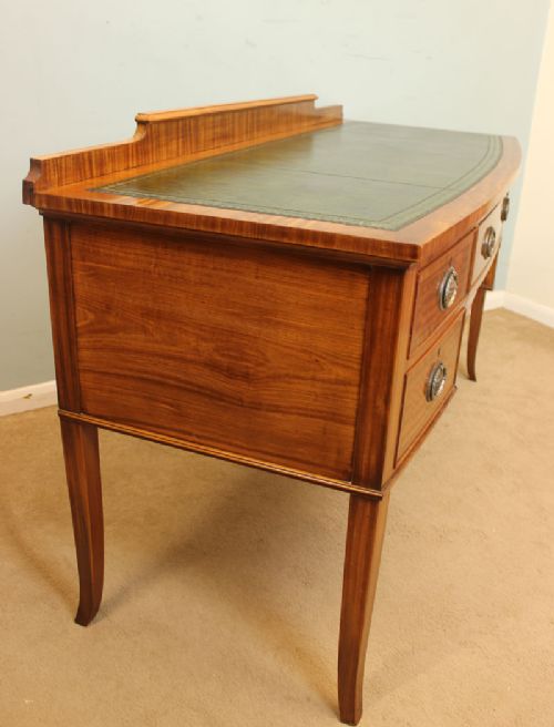 fig 2. Quality Edwardian Satinwood Writing Desk, Waring & Gillow