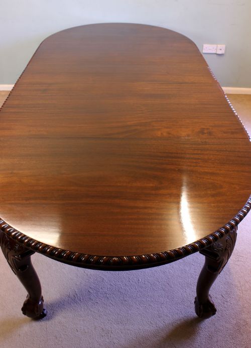 Large Antique Mahogany Extending Dining Table