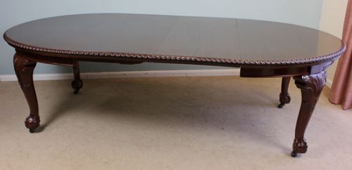 fig 3. Large Antique Mahogany Extending Dining Table