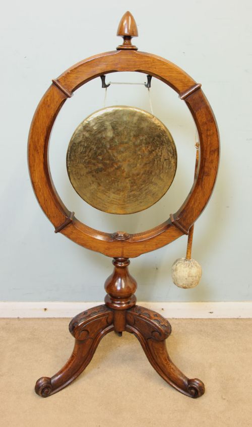 Antique Victorian Oak Dinner Gong
