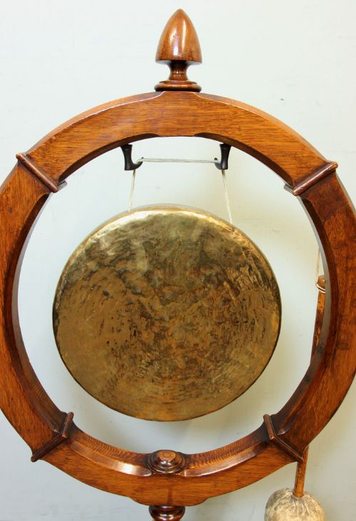 fig 2. Antique Victorian Oak Dinner Gong