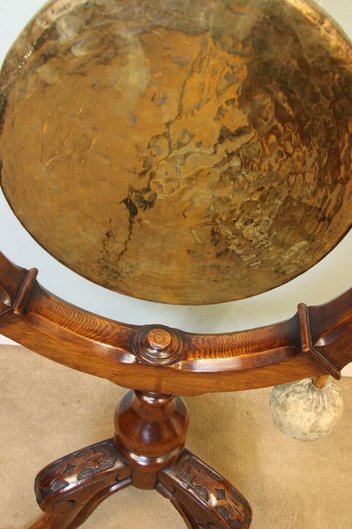fig 3. Antique Victorian Oak Dinner Gong