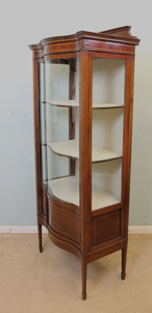 fig 2. Quality Edwardian Inlaid Mahogany Display Cabinet