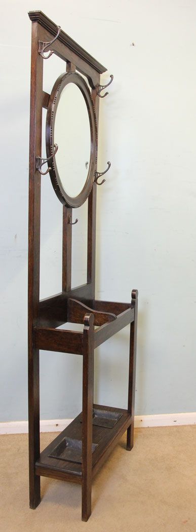 fig 1. Antique Oak Hall Stand