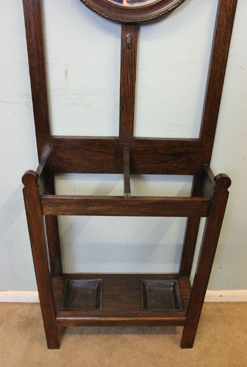 fig 2. Antique Oak Hall Stand