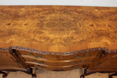 fig 1. Queen Anne Style Burr Walnut Sideboard