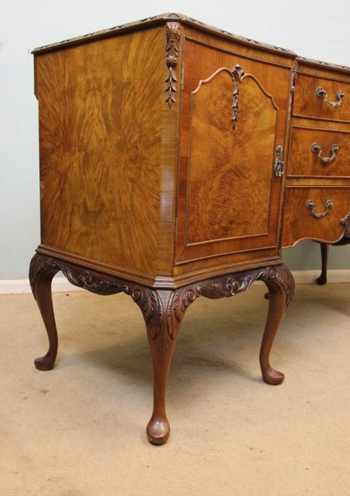 fig 2. Queen Anne Style Burr Walnut Sideboard