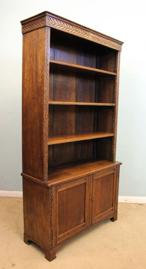 Quality Solid Oak Open Bookcase