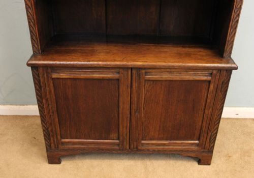 fig 2. Quality Solid Oak Open Bookcase