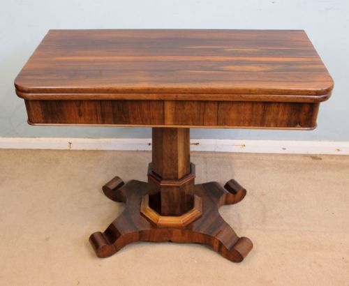 Antique Victorian Rosewood Tea Table