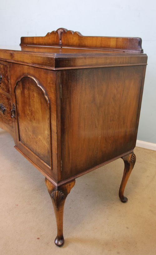 fig 2. Figured Walnut Sideboard Queen Anne Style