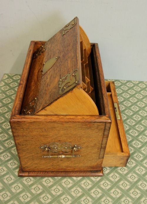 fig 2. Antique Oak Stationary Box