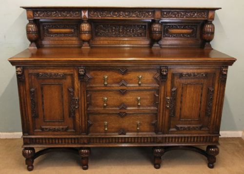 Antique Oak Sideboard Dresser