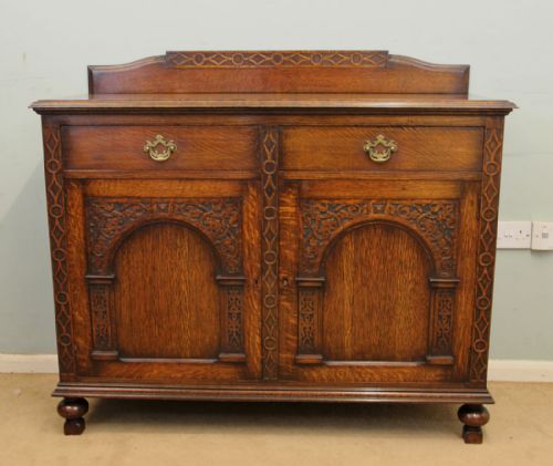 Antique Oak Chiffonier Sideboard