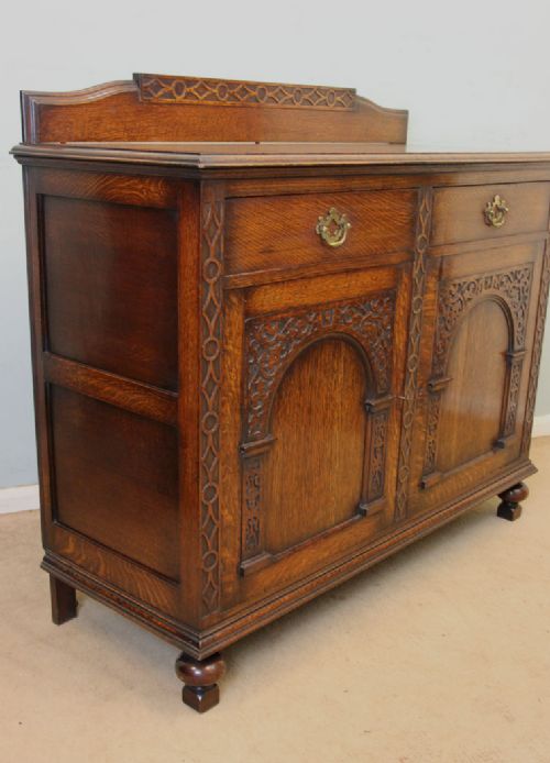 fig 1. Antique Oak Chiffonier Sideboard