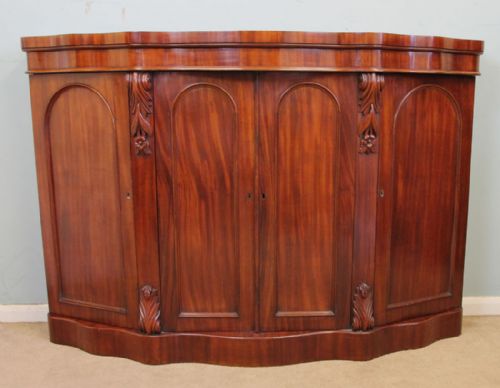 fig 1. Antique Victorian Mahogany Chiffonier Sideboard Base