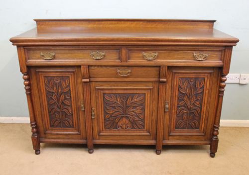 Antique Oak Chiffonier Sideboard Dresser Base