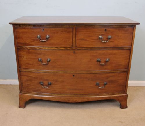 Antique Bow Front Chest of Drawers