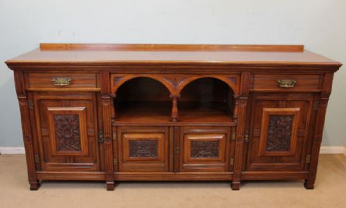 Antique Victorian Mahogany Sideboard Dresser Base Server