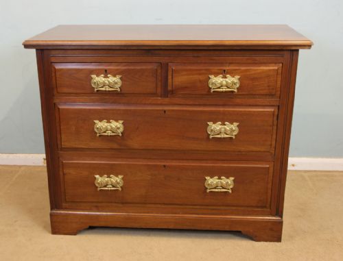 Antique Walnut Small Chest of Drawers