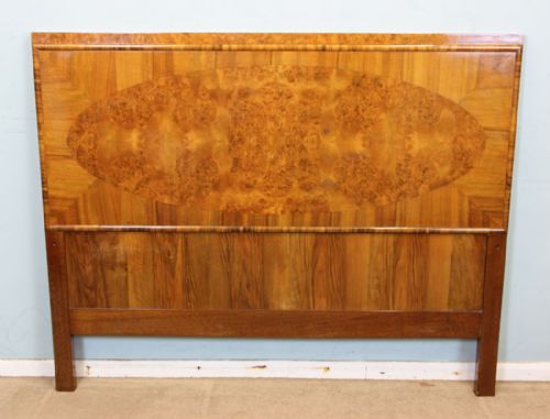 Burr Walnut Bed Headboard