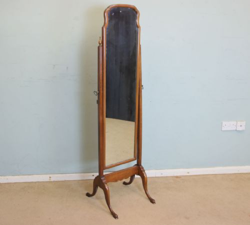 Mahogany Cheval Dressing Mirror